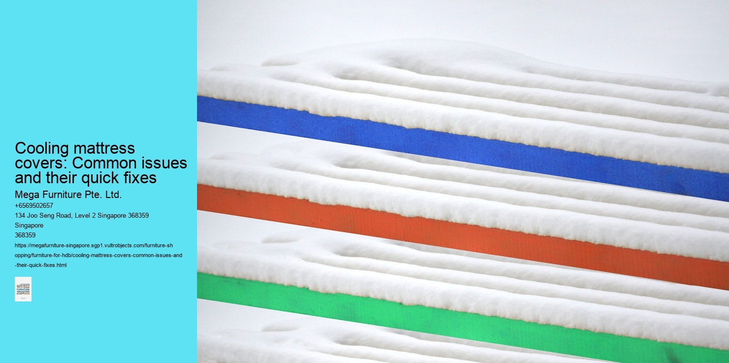 Cooling mattress covers: Common issues and their quick fixes