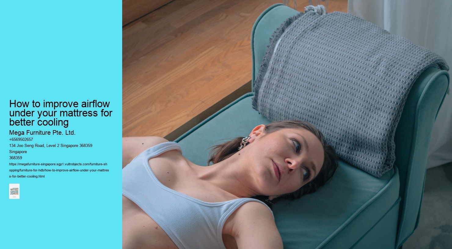 How to improve airflow under your mattress for better cooling