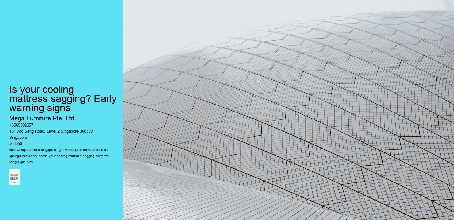 Is your cooling mattress sagging? Early warning signs
