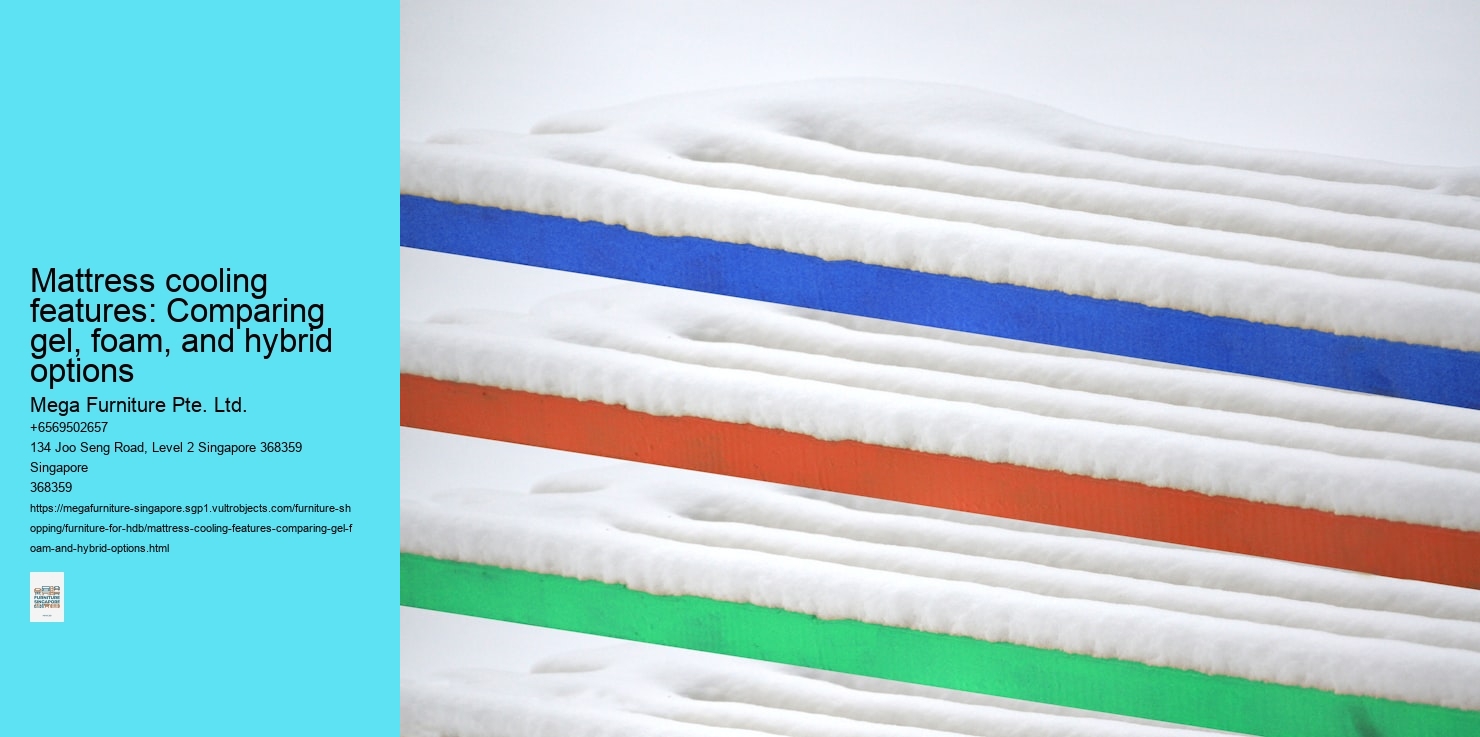 Mattress cooling features: Comparing gel, foam, and hybrid options