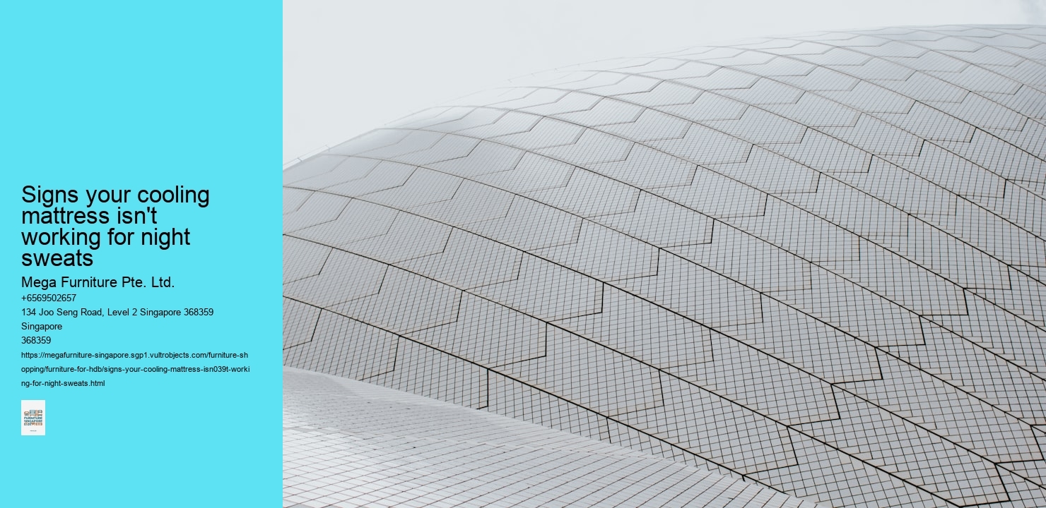 Signs your cooling mattress isn't working for night sweats