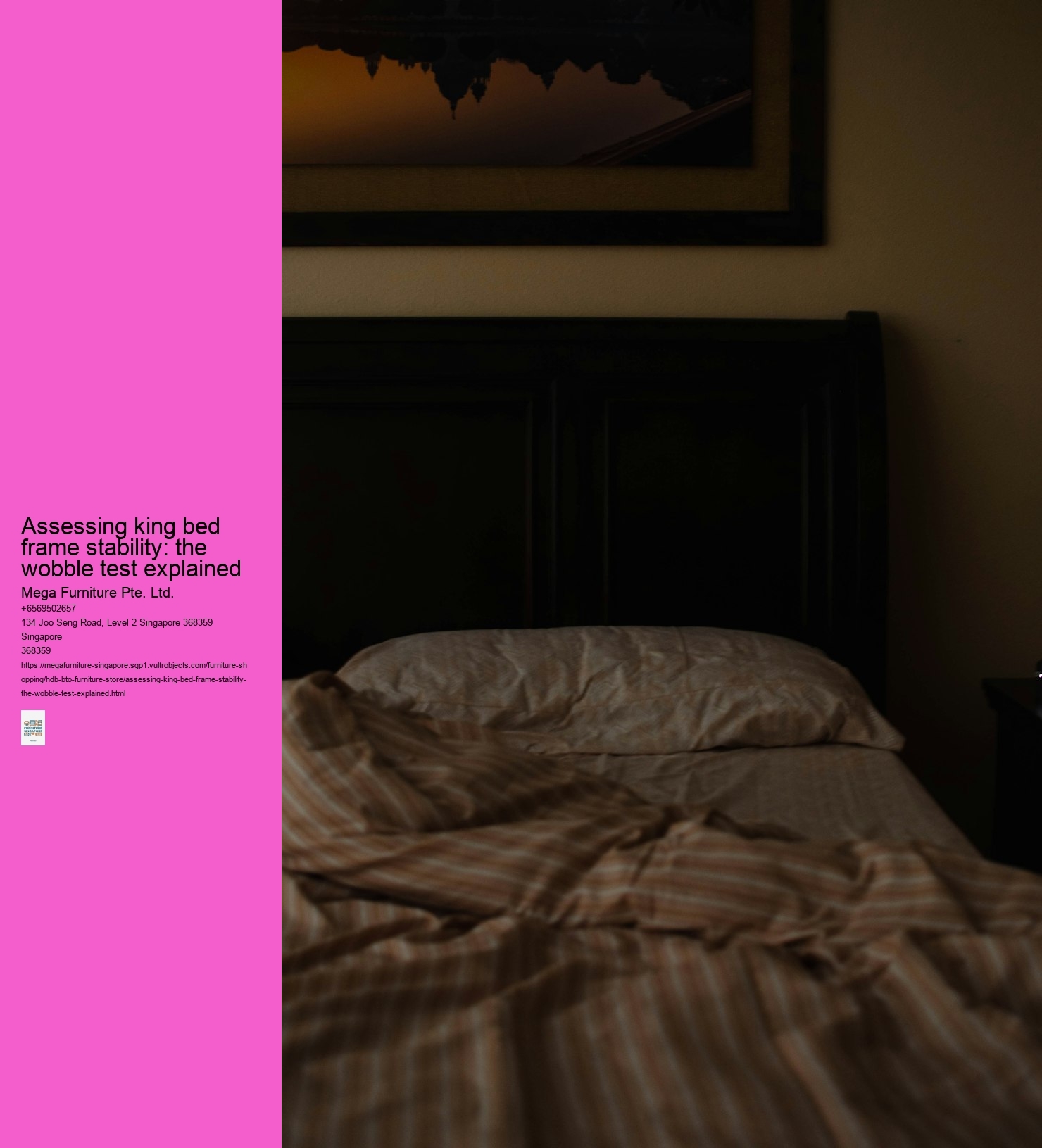 Assessing king bed frame stability: the wobble test explained