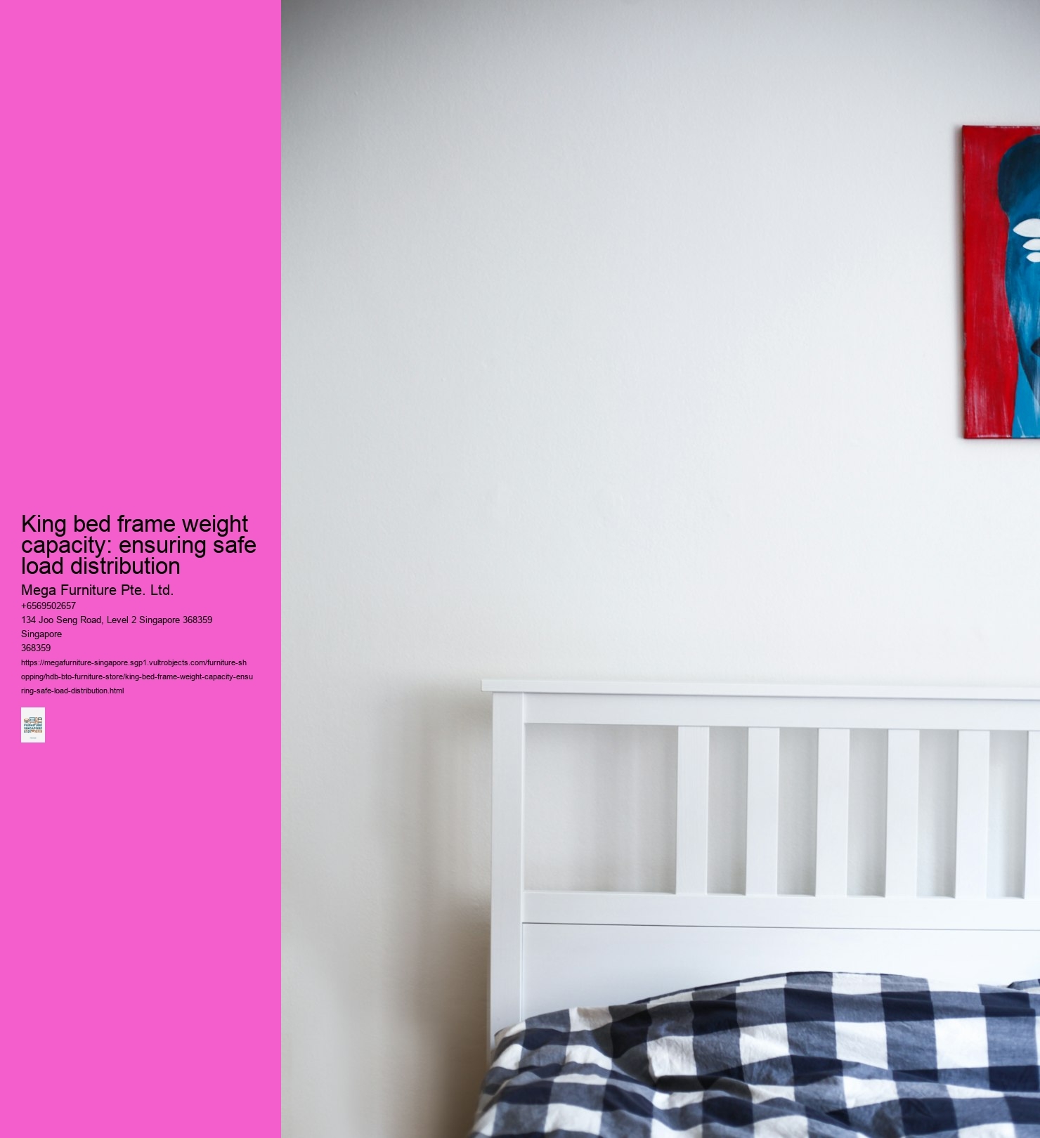 King bed frame weight capacity: ensuring safe load distribution