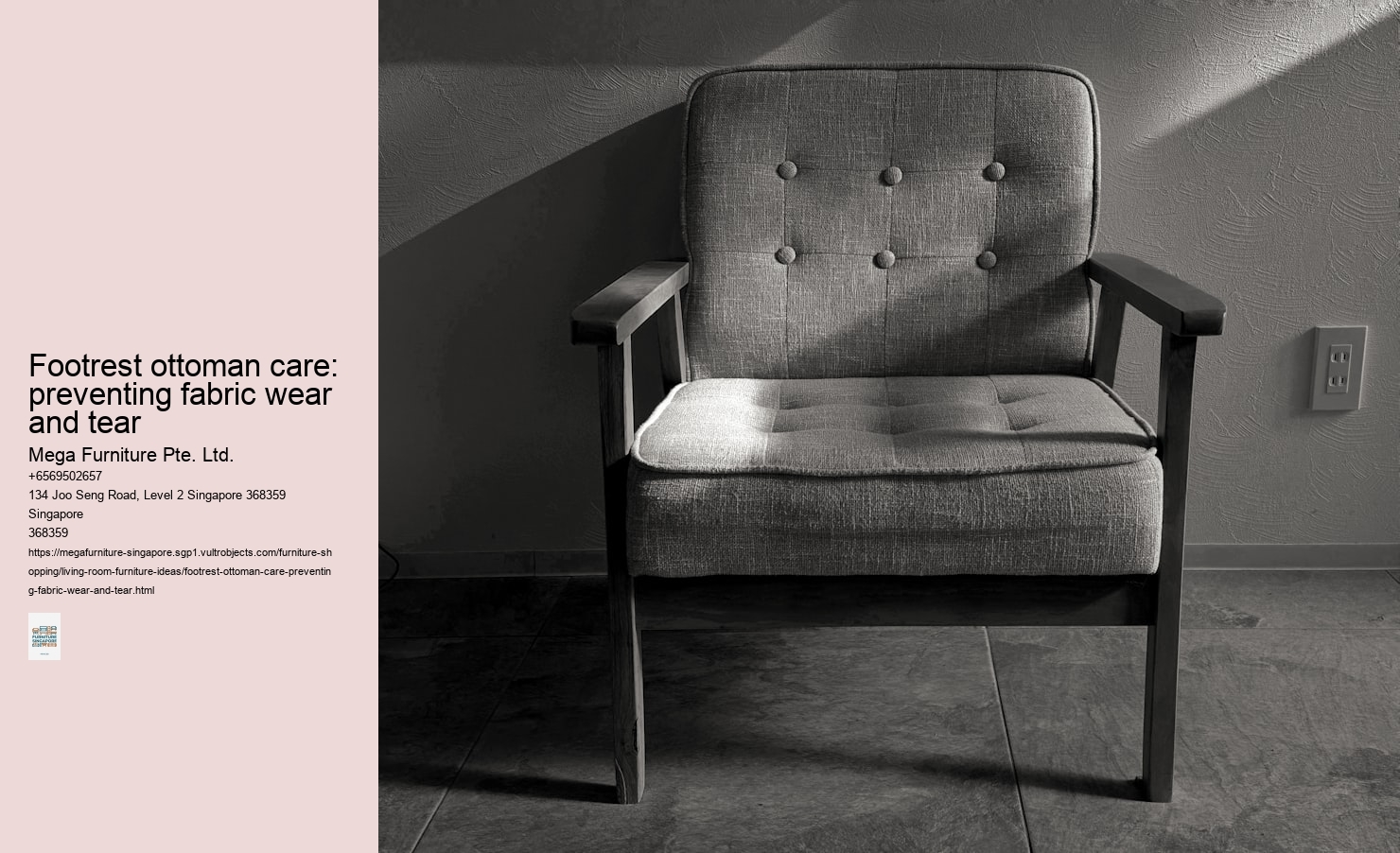 Footrest ottoman care: preventing fabric wear and tear