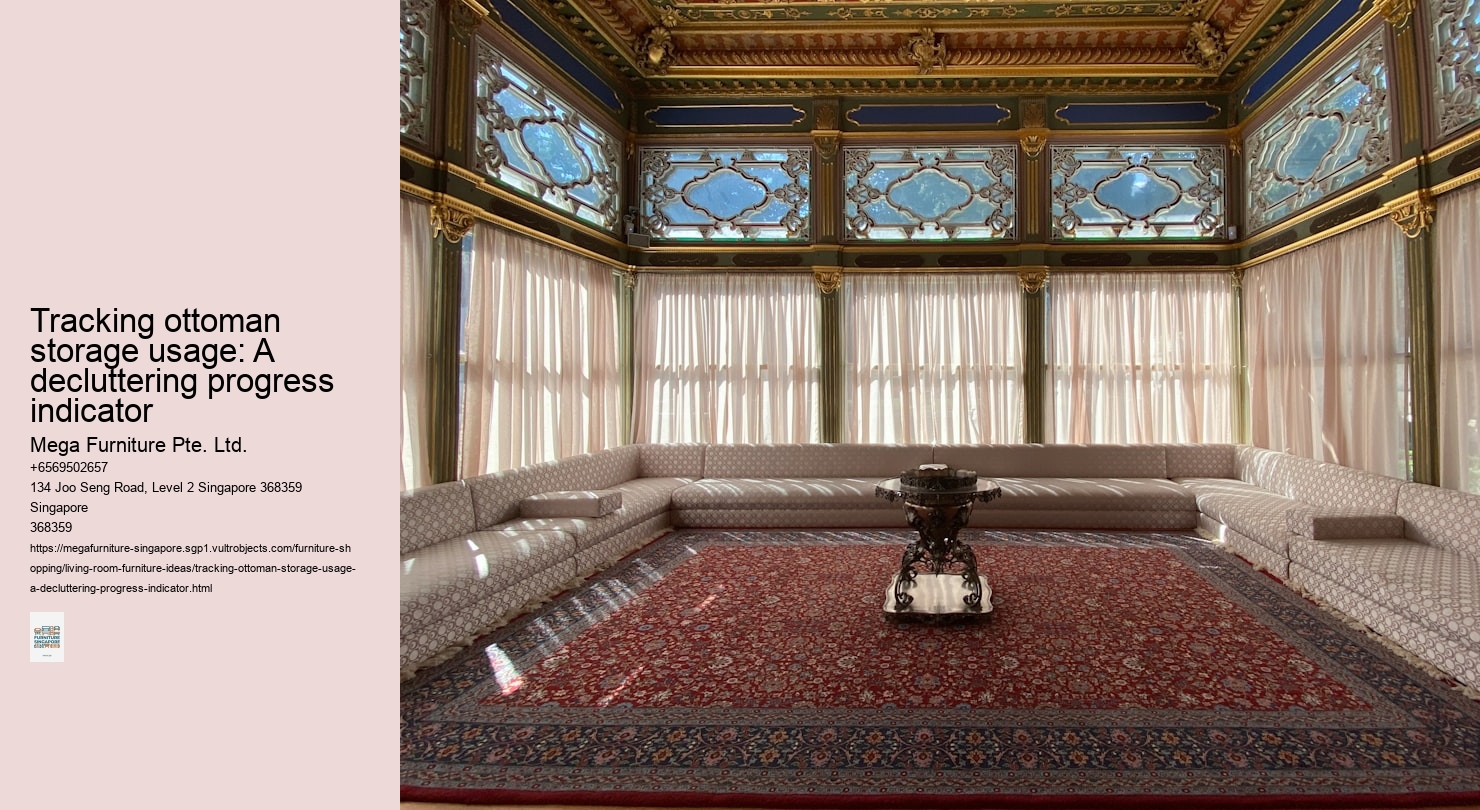 Tracking ottoman storage usage: A decluttering progress indicator