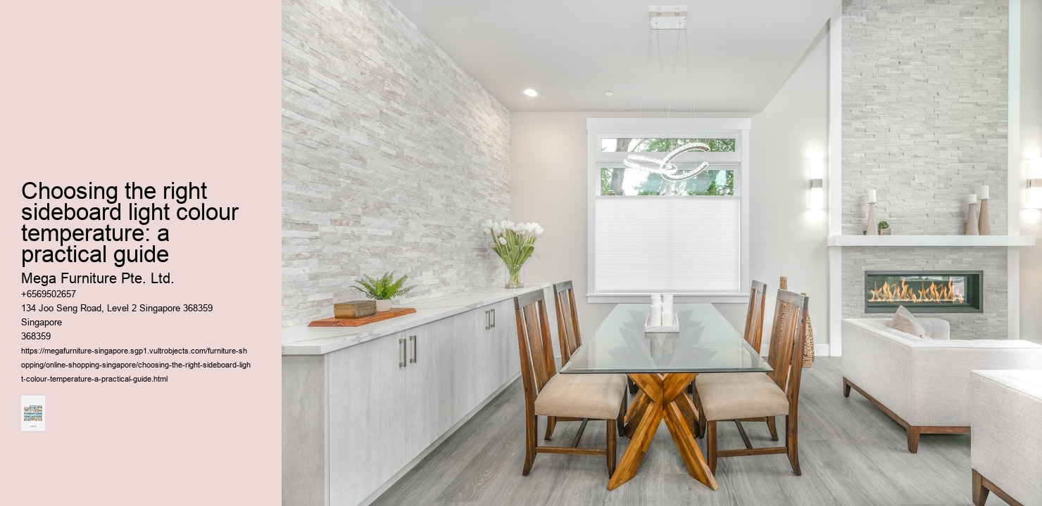 Choosing the right sideboard light colour temperature: a practical guide