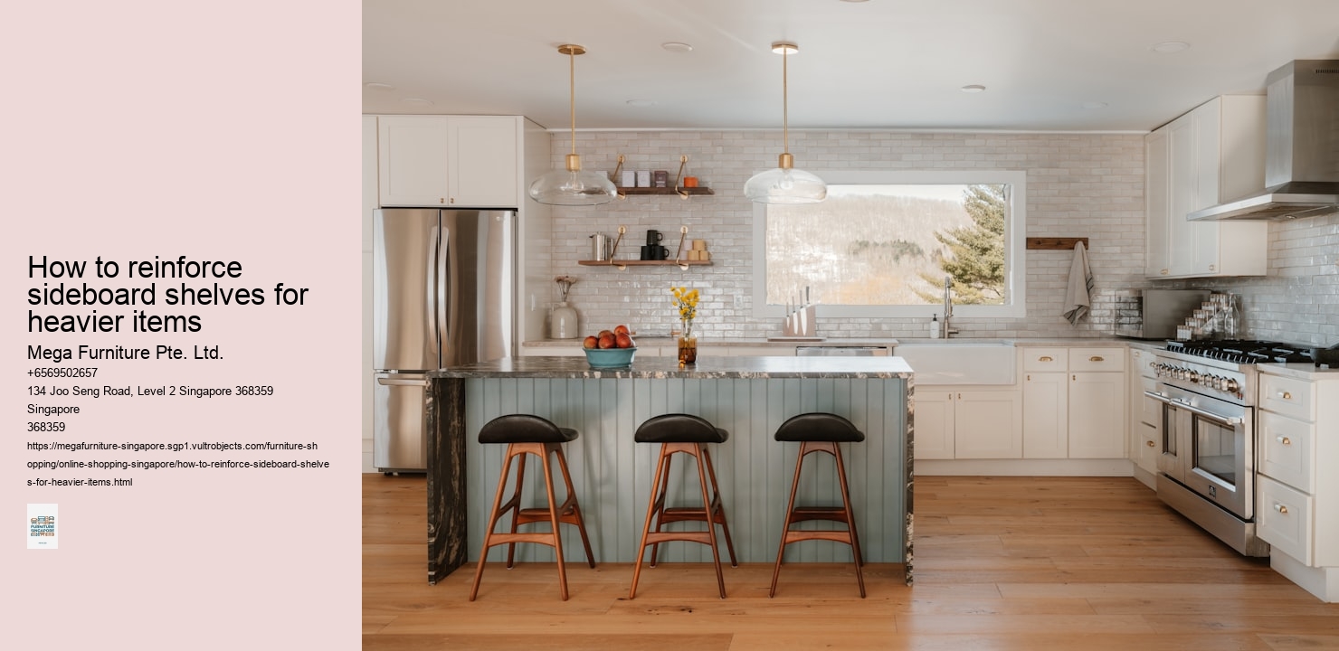 How to reinforce sideboard shelves for heavier items