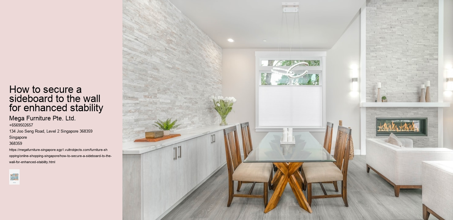 How to secure a sideboard to the wall for enhanced stability