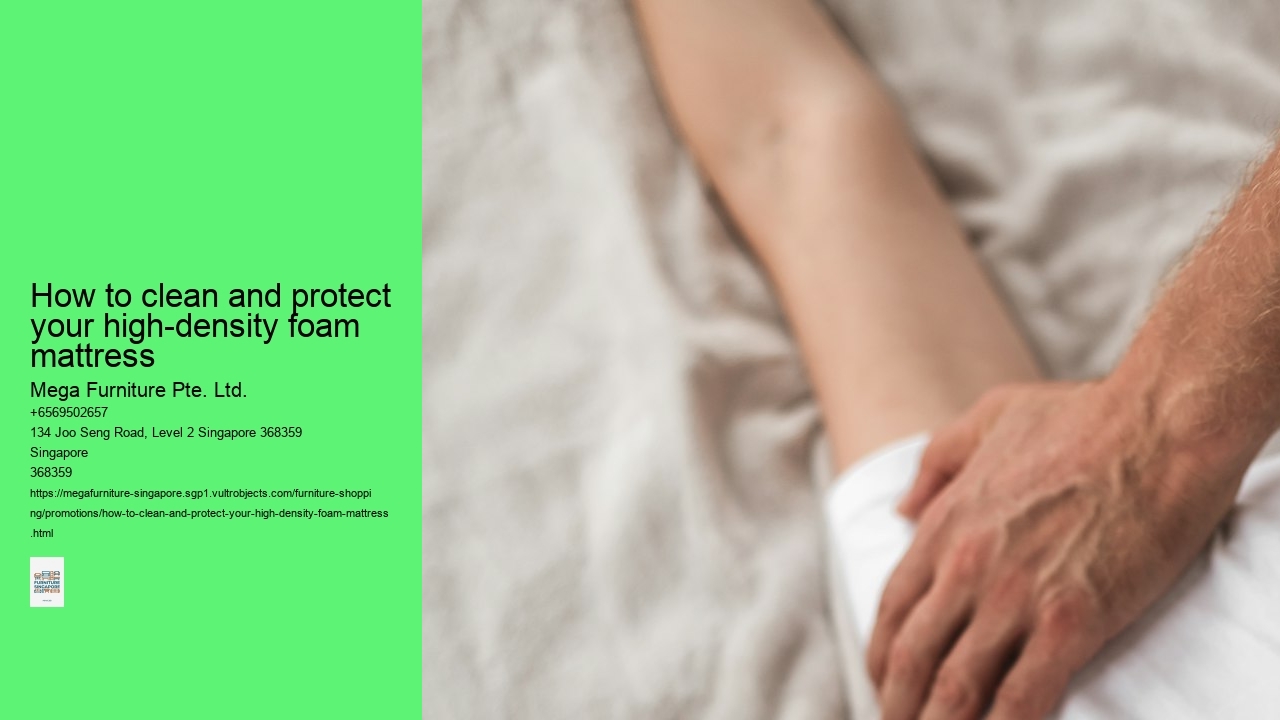 How to clean and protect your high-density foam mattress