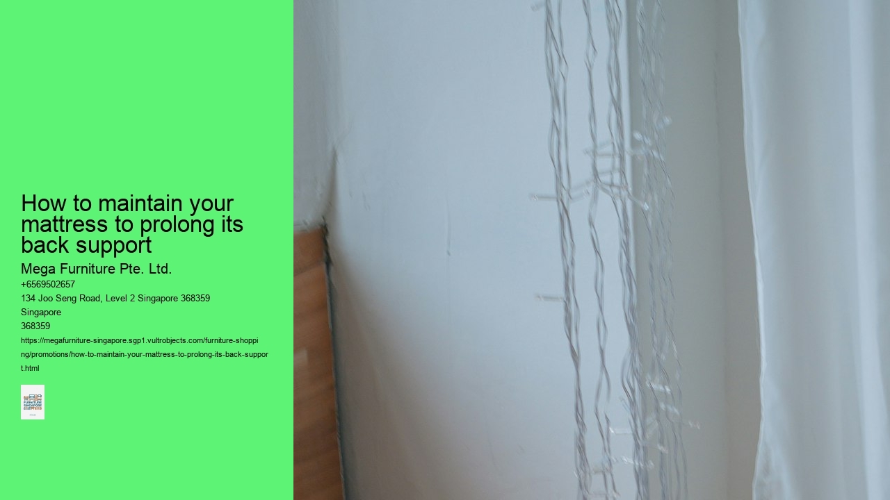 How to maintain your mattress to prolong its back support