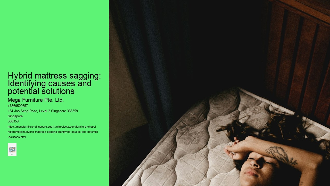 Hybrid mattress sagging: Identifying causes and potential solutions