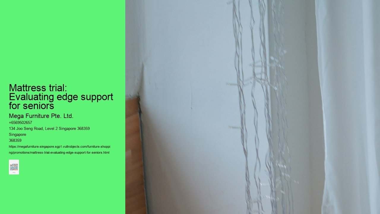 Mattress trial: Evaluating edge support for seniors