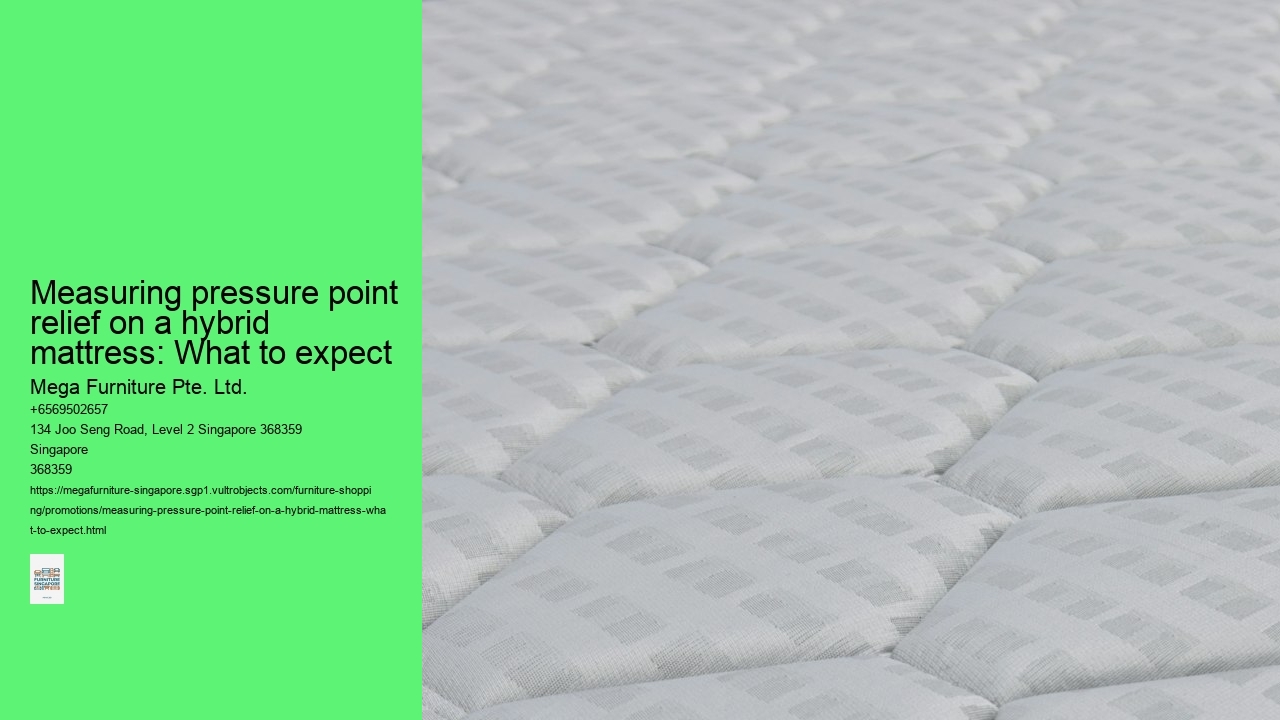 Measuring pressure point relief on a hybrid mattress: What to expect