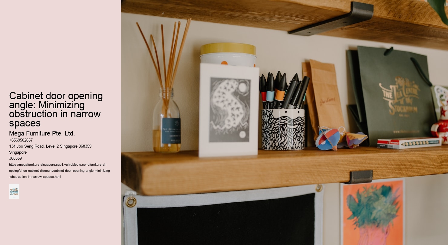 Cabinet door opening angle: Minimizing obstruction in narrow spaces