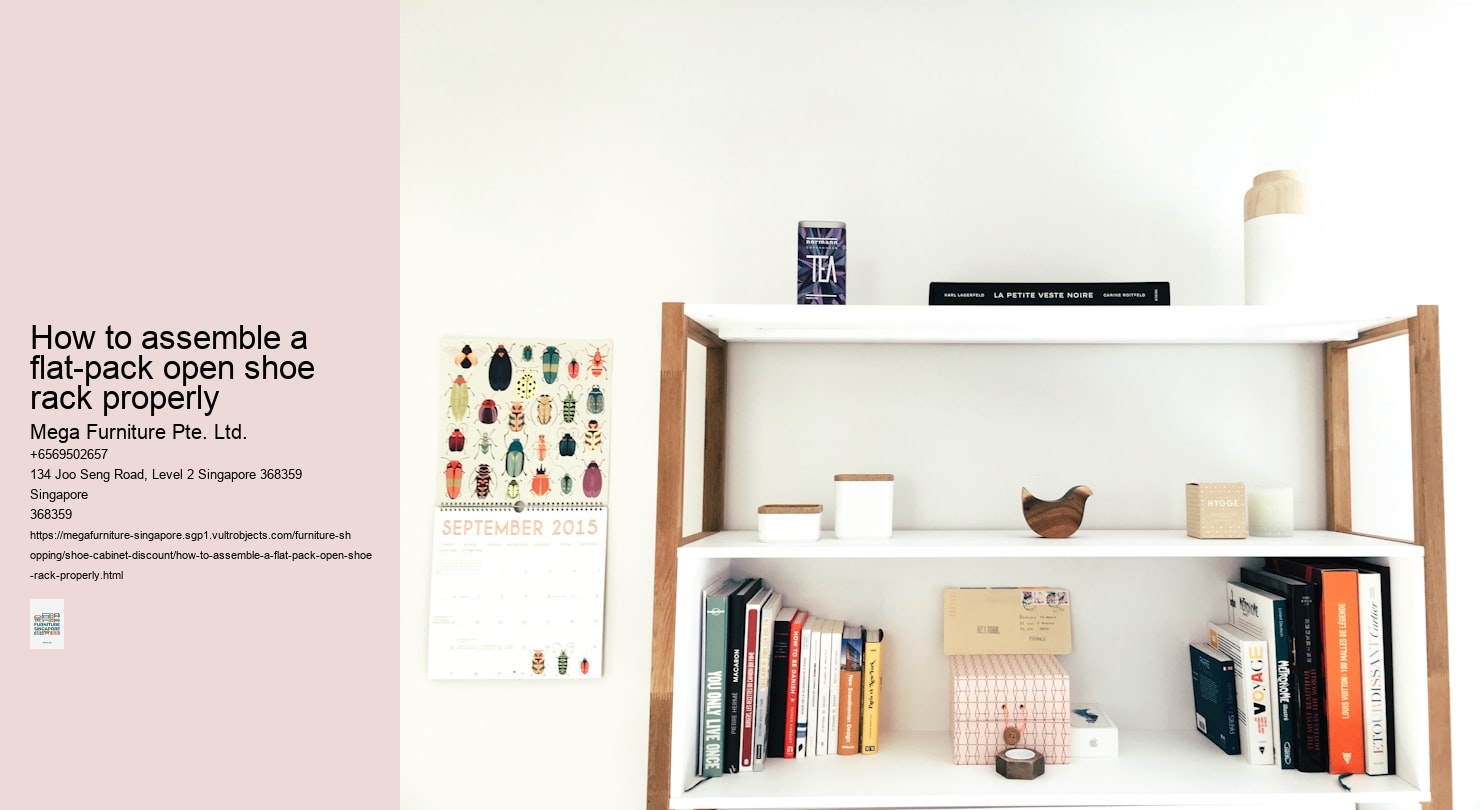 How to assemble a flat-pack open shoe rack properly