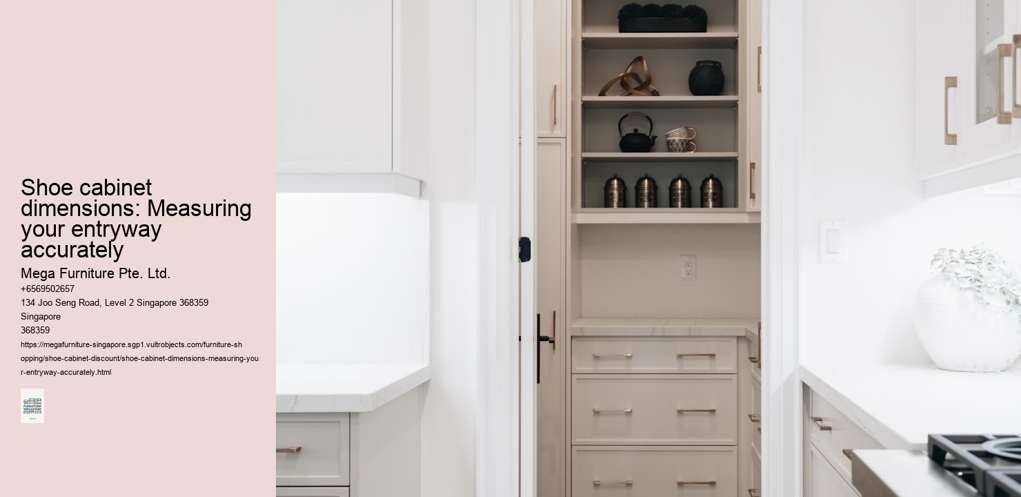 Shoe cabinet dimensions: Measuring your entryway accurately