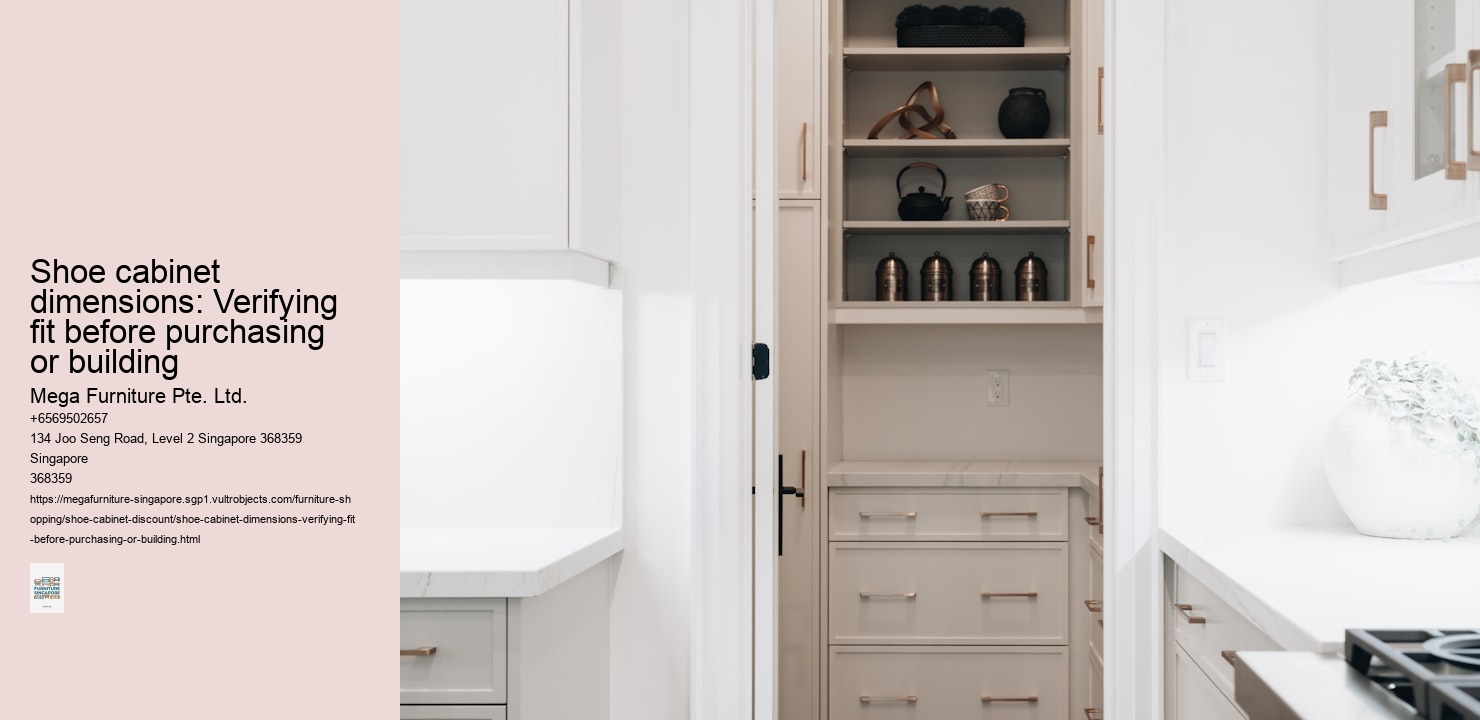 Shoe cabinet dimensions: Verifying fit before purchasing or building