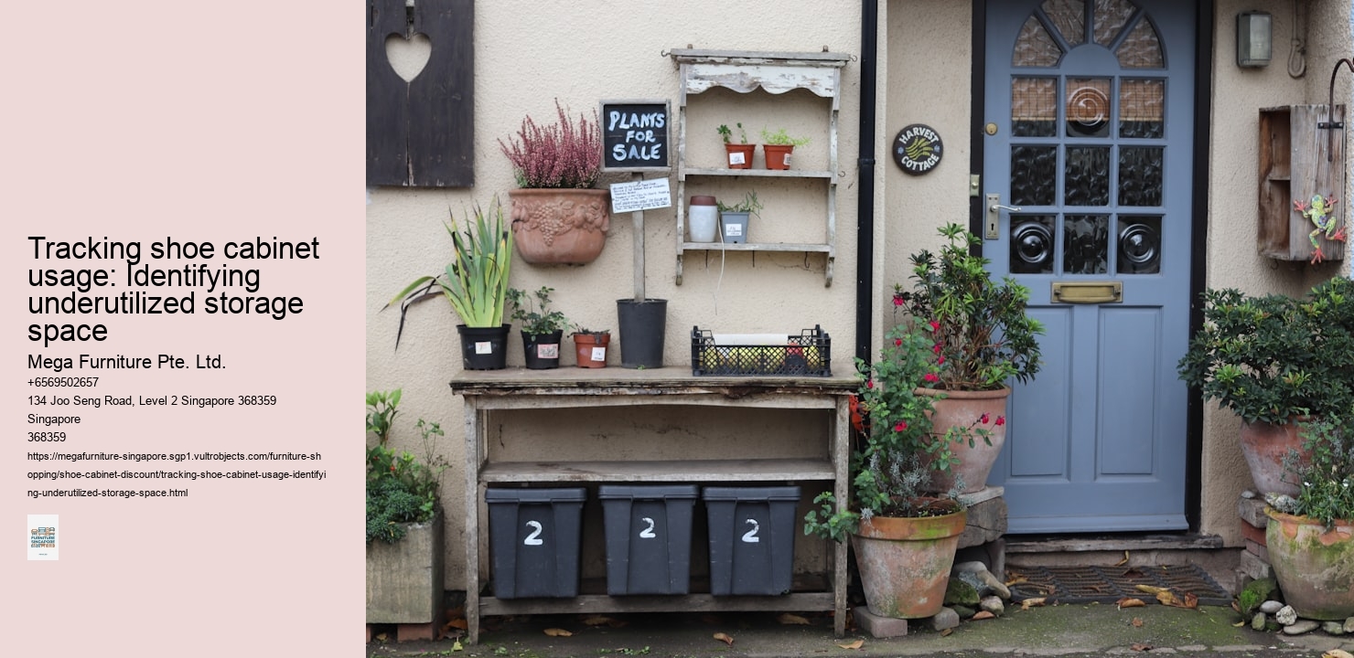 Tracking shoe cabinet usage: Identifying underutilized storage space