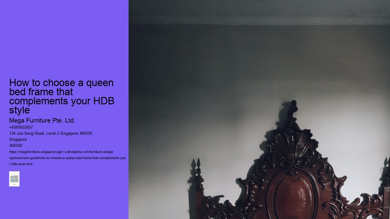How to choose a queen bed frame that complements your HDB style