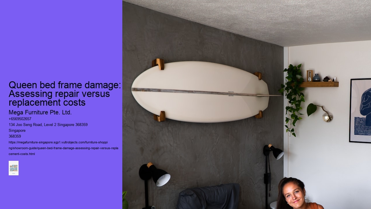 Queen bed frame damage: Assessing repair versus replacement costs