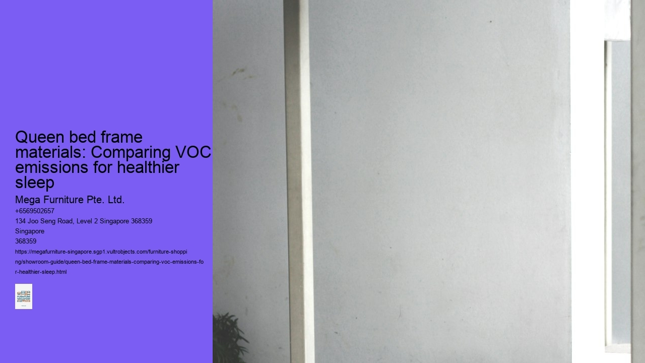 Queen bed frame materials: Comparing VOC emissions for healthier sleep