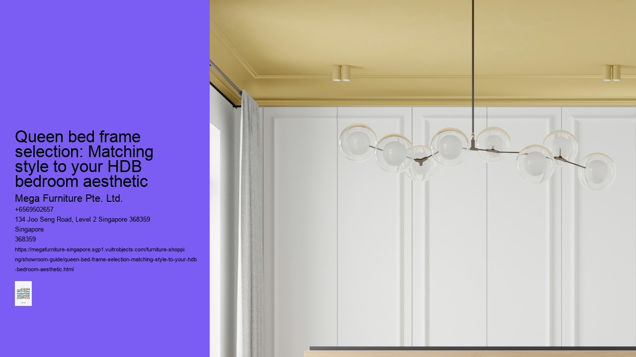 Queen bed frame selection: Matching style to your HDB bedroom aesthetic