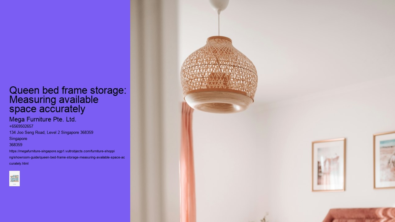 Queen bed frame storage: Measuring available space accurately