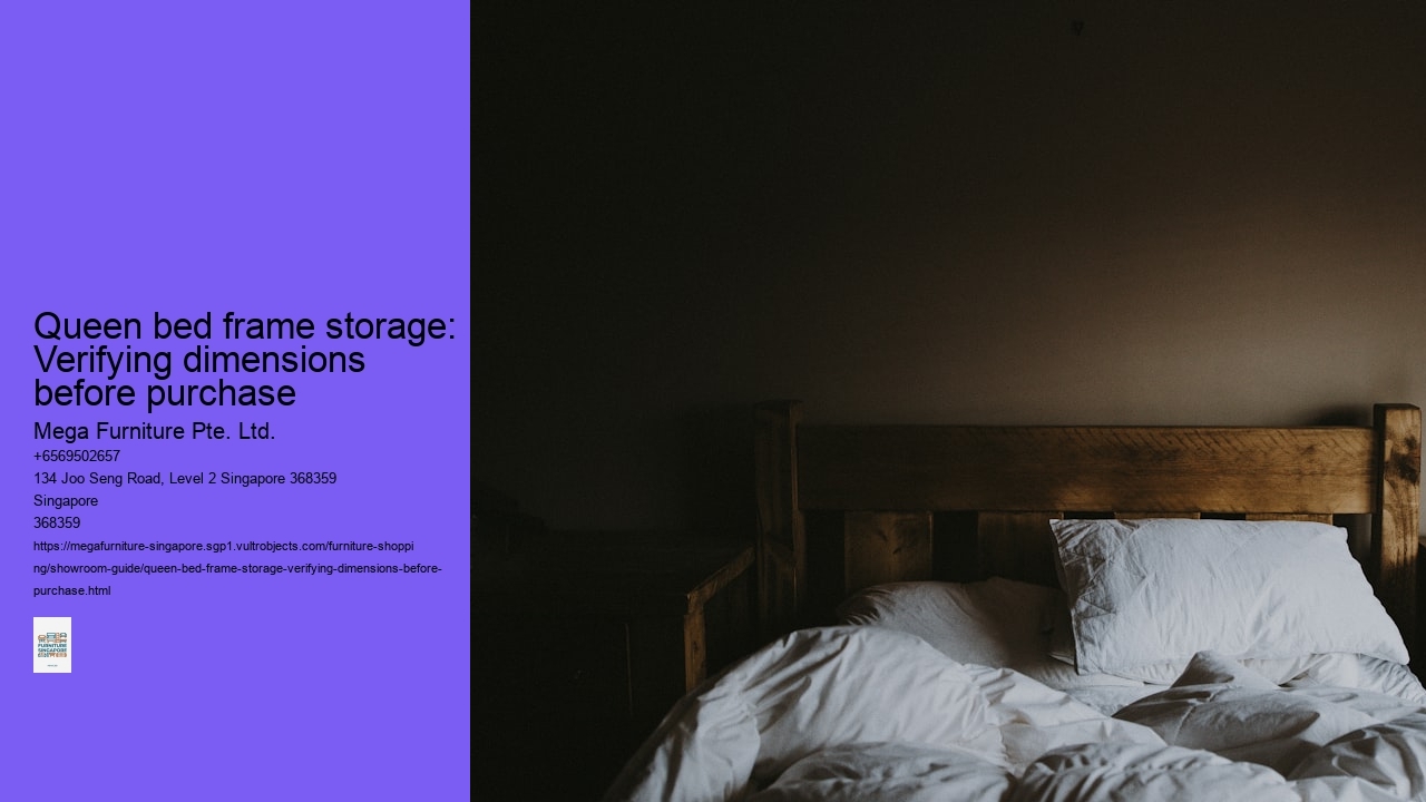 Queen bed frame storage: Verifying dimensions before purchase