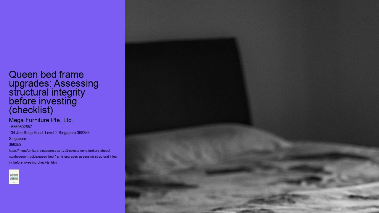 Queen bed frame upgrades: Assessing structural integrity before investing (checklist)